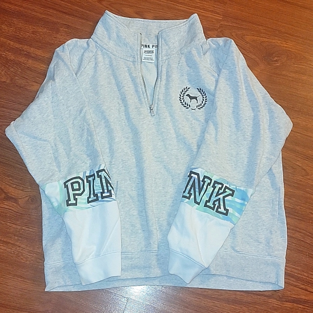 Pink Quarter Zip Top